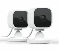 Image of AMAZON Blink Mini Full HD 1080p WiFi Plug-In Security Camera - 2 Cameras - NEW