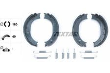 Image of Parking Brake Shoe Set Rear 40mm Width For Mercedes-Benz Puch VW TEXTAR 91055100