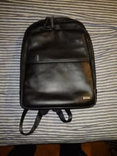Image of Brics City Backpack #BR107714 Black Leather, Genuine
