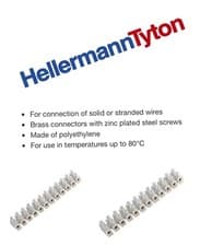 Image of CONNECTOR TERMINAL BLOCK 12WAY STRIP 15A & 30A. PACK OF 2. FREE SHIPPING