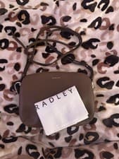 Image of Radley London Leather Crossbody Bag Brown - Brand New Unused
