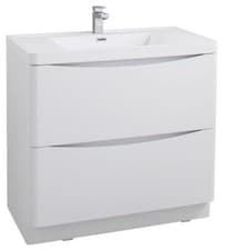 Image of New Modern Bali White Gloss Bathroom Furniture Units Cabinets Basin Vanity WC