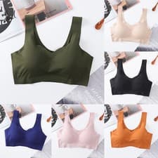 Image of Comfortable and Stylish Womens Seamless Wireless Padded Bralette for Sports