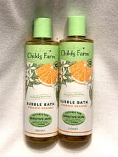 Image of Childs Farm Bubble Bath Sensitive skin Body Wash Organic Orange 500ml, 2x250ml