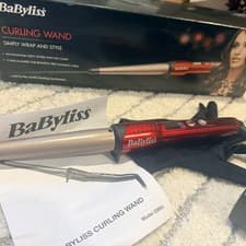 Image of BaByliss Red Hair Curling Wand F48e Digital Barrel Curler ref 2285U 4 Temps 40W