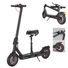 Image of Electric Scooter with Seat Adult Folding E-Scooter 350W Long Range Fast Speed UK