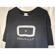 Image of Oculus Meta Rift Promo Graphic Double Sided T-Shirt Size Men's 3XL No Flaws