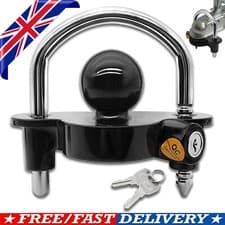 Image of High Security Hitch Lock Caravan Trailer Hitch Coupling Tow Ball Lock Universal