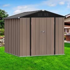 Image of Garden Shed Outdoor Tool Storage House Container Lock Garage Sheds 5x3FT, 6X4FT