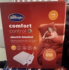 Image of Silentnight King Size Comfort Control Electric Blanket - White