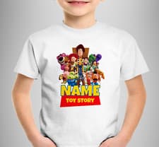 Image of Toy Story "Personalised Name " T-SHIRT Children Kids Gift Boys Girls Buzz Andy