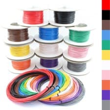 Image of Single Core Stranded Wire Cable 12v 24v Thin Wall Wire All AMP Ratings 11 Colour