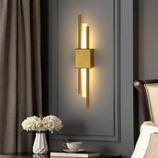 Image of Riserva 10W LED Wall Light Warm White Sconce – Gold