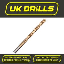 Image of HSS JOBBER DRILLS TITANIUM/TIN FULLY GROUND 135° SPLIT POINT