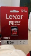 Image of Lexar E-Series 128GB SDXC UHS-I Memory Card 120MB/s Class 10 Camera Storage