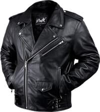 Image of Brando Leather Motorcycle Jacket for Men, Ultra Comfy Vintage Style Genuine Blac