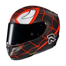 Image of HJC RPHA 11 Marvel Spiderman Miles Morales Motorcycle Motorbike Crash Helmet