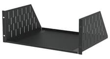 Image of 4U Black Vented Rack Shelf - 368mm Deep - R1194/4UVK