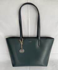Image of DKNY Bryant Medium Leather Tote Bag.   Sutton Leather.  Colour Twilight.   New.