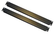 Image of 2 x 1U Rack Panel 19 inch Folded Blank in Black 