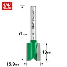Image of Trend CRAFTPRO Hinge Recesser Router Cutter 15.9mm 19mm 1/4"