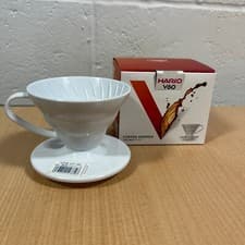 Image of Hario V60 01 White Resin Coffee Dripper Brand New - Made In Japan (VDR-01-W)