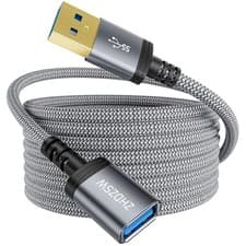 Image of USB 3.0 Extension Lead [3M], Type A Male to Female 5Gbps Braided Extension Cable