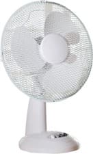 Image of Daewoo 12" Desk Fan White Oscillating 3 Speed Quiet Portable Office Home