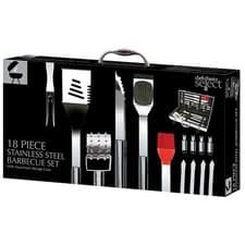 Image of Chefs Basics Select 18-Piece Stainless-Steel BBQ Grilling Utensil Tool Set