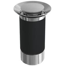 Image of Top Fix Chrome Basin Click Clack Waste Unslotted Without Overflow