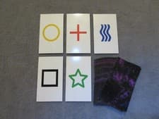 Image of 1PK E02C Low Cost zener style ESP Testing Cards - not marked - not a magic trick