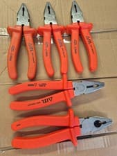 Image of Qty 5 UNUSED ITL 200MM INSULATED COMBINATION PLIERS