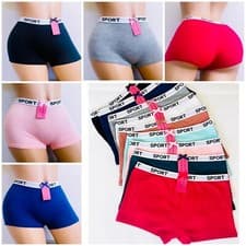 Image of 3-12 Boxer Briefs Short Shortie Boyshorts Sexy Women Teen Underwear Panties PT09