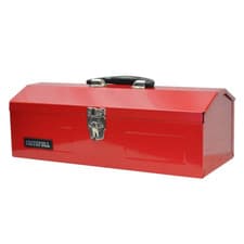 Image of Faithfull Metal Barn Toolbox with Carry Handle 42cm Sheet Steel - FAITBB16