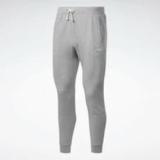 Image of Men's Reebok Training Essentials Grey Jogger Pants Bottoms Size L Large Box 14