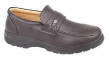 Image of Scimitar M825 Lightweight Apron Saddle Casual Slip On Shoes Brown ManMade