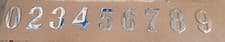 Image of Door Number Polished Chrome Numeral (3 1/2" 95mm) Great Quality