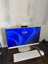 Image of HP 27-CR0048NA 27 All-in-One PC - Intel Core I1 Speckled White 1TB SSD