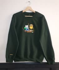 Image of Embroidered Adventure Time Jumper Hoodie - custom personalised