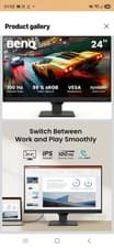 Image of BenQ GW2490E 24 Inch Eye-care Gaming Monitor, 100Hz, 1920x1080p, Thin Bezel New