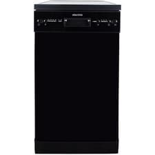 Image of electriQ Freestanding Slimline45cm Dishwasher 10 Place Quick Wash - Black