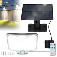 Image of Solar Lights Outdoor Security Light with Motion Sensor 210 LED Wall Lights