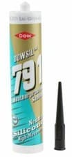 Image of 1 x Geocel 6011017 Geocel 791 Black Silicone Sealant Paste 310 ml Cartridge