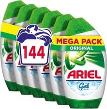 Image of Ariel Original Washing Liquid Gel Laundry Detergent 144 Washes 6 x 840ml