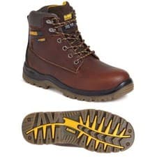 Image of DeWalt Mens Titanium Leather S3 WR Safety Steel Toe Lace Up Boots Sizes 6 to 12