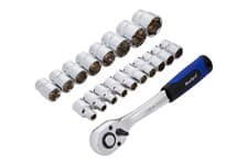 Image of Blue Spot Tools 19 Piece Set METRIC 1/2''D Ratchet Socket & Bit Set 8mm-32mm