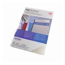 Image of GBC PolyClearView A4 Binding Covers Pack of 50 (IB387159)