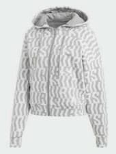Image of New Women’s Adidas ‘Allover Print’ Full Zip Hoodie (FL4225)