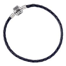 Image of Harry Potter Black Faux Leather Charm Bracelet - S-18cm