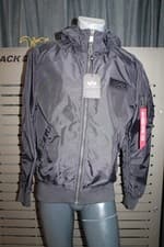 Image of Alpha Industries MA-1 LW Hooded 126138/466 Iron Grey New Pilot Jacket